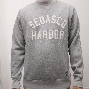 Sebasco Harbor, Maine Heather Grey Crewneck Sweatshirt - Size M